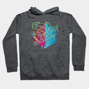 Futuristic Geometrical Design Hoodie